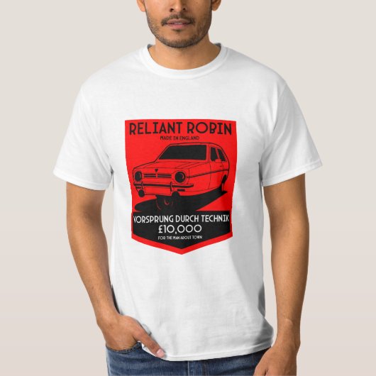 Reliant Robin Classic Car T-shirt (Voorkant)