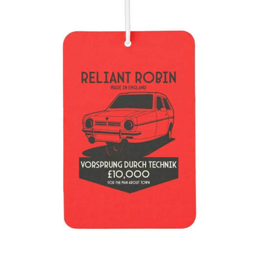 Reliant Robin driewielige auto Luchtverfrisser (Voorkant)