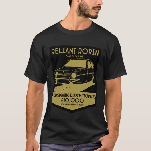 Reliant Robin Robin Reliant Haynes Parody User Man T-shirt (Voorkant)