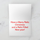 Relic kerstkaart feestdagen kaart (Binnen)