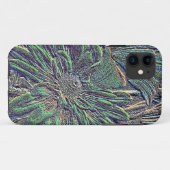 Reliëf Bloemen met Kleur Case-Mate iPhone Case (Achterkant (horizontaal))