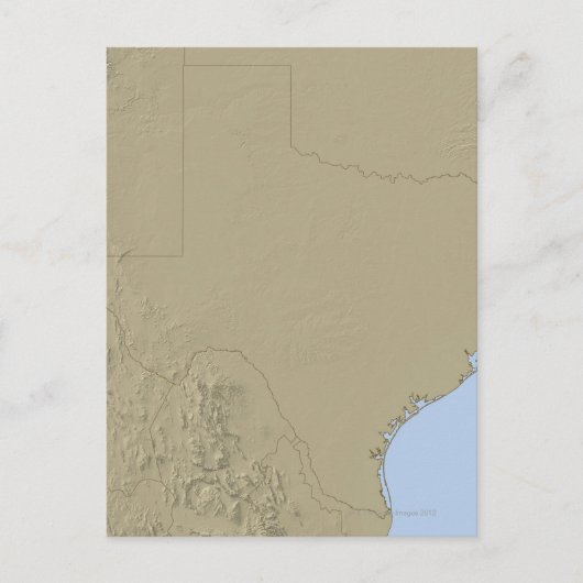 Relief Map of Texas 2 Briefkaart (Voorkant)