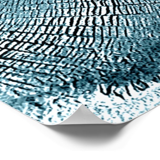 Relief Map van de Aarde Poster (Hoek)