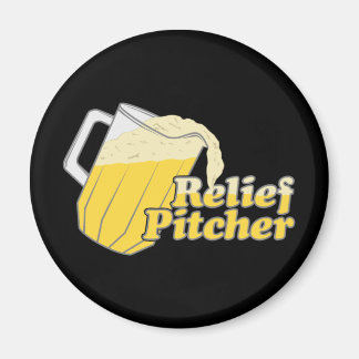 Relief Pitcher Bier Honkbal Magneet