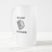 RELIEF PITCHER T-shirt Matglas Bierpul (Voorkant links)