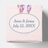 Reliëf Roze Blush Met Bloemen Bedankdoosjes (Bovenkant)