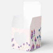 Reliëf Roze Blush Met Bloemen Bedankdoosjes (Geopend)