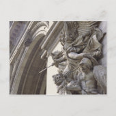 Relief sculpture op Arc de Triomphe in Parijs; Briefkaart (Voorkant)