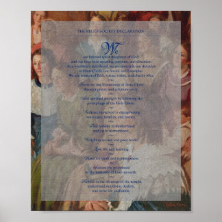 "Relief Society Declaration" (Verklaring betreffen Poster