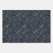 Reliëf Tinten Blauwtinten Inpakpapier Vel (Voorkant 2)