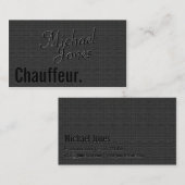 Reliëf Uitzicht Chauffeur Bedrijf Visitekaartje (Voorkant / Achterkant)