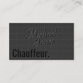 Reliëf Uitzicht Chauffeur Bedrijf Visitekaartje