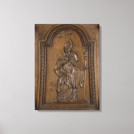 Reliëf van St. Medard Bishop Canvas Afdruk (Voorkant)