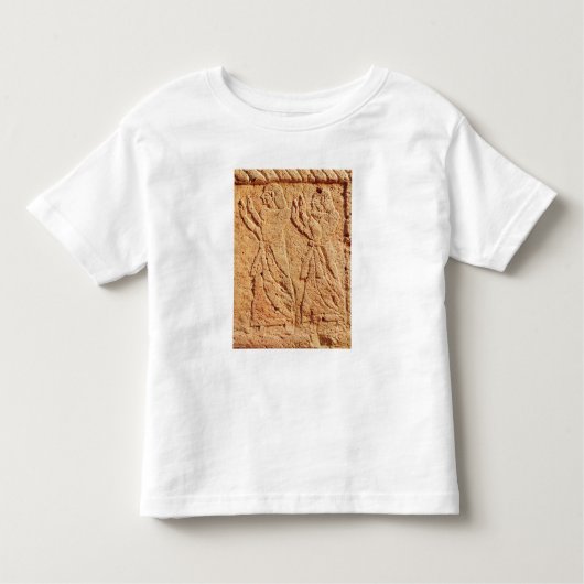 Relief waarmee de dienaar een eerbewijs aan de kinder shirts (Voorkant)