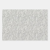 Reliëf Wit Tinten Inpakpapier Vel (Voorkant)