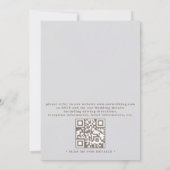 Reliëf Zeester Kust Formele QR Code Huwelijk Kaart (Achterkant)