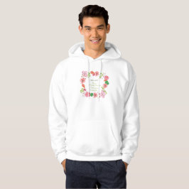 Relieuze bloemen voor 10-jarig huwelijksjubileum hoodie