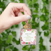 Relieuze bloemen voor 65e trouwdag sleutelhanger (Hand)