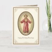 Relieuze verjaardag Heilig Hart van Jezus Kaart (Voorkant)