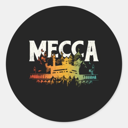 Religie Allah Islamitische Islamitische Islamieten Ronde Sticker (Voorkant)