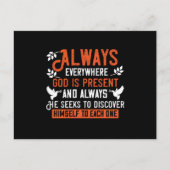 Religie - altijd overal waar God Cadeau is Briefkaart (Voorkant)