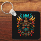 Religie Azteekse God Tlaloc Maya Mythologie Godhei Sleutelhanger (Voorkant)