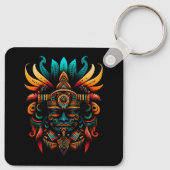 Religie Azteekse God Tlaloc Maya Mythologie Godhei Sleutelhanger (Achterkant)