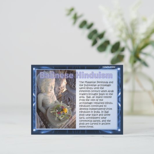 Religie, Balinese hindoeïsme Briefkaart (Staand voorkant)