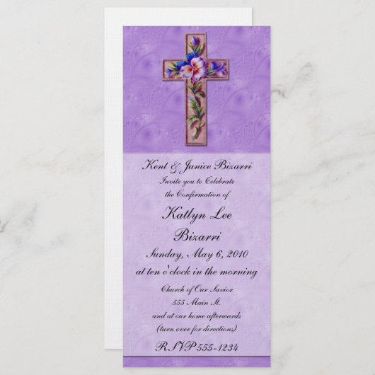 Religie, baptisme, bevestiging aankondiging (Voorkant / Achterkant)