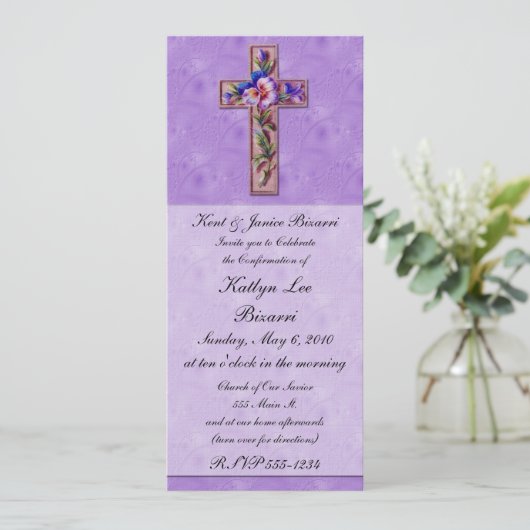 Religie, baptisme, bevestiging aankondiging (Staand voorkant)