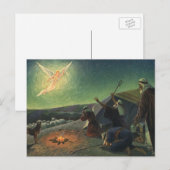  religie, bekendmaking aan de herders briefkaart (Voorkant / Achterkant)