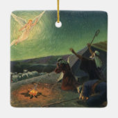 religie, bekendmaking aan de herders keramisch ornament (Achterkant)