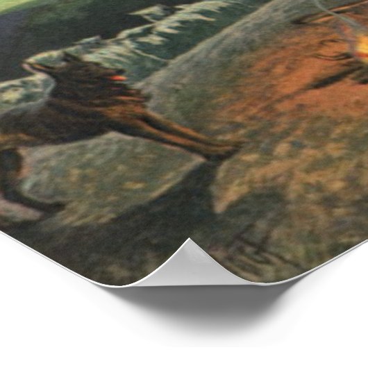  religie, bekendmaking aan de herders poster (Hoek)