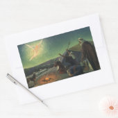  religie, bekendmaking aan de herders rechthoekige sticker (Envelop)