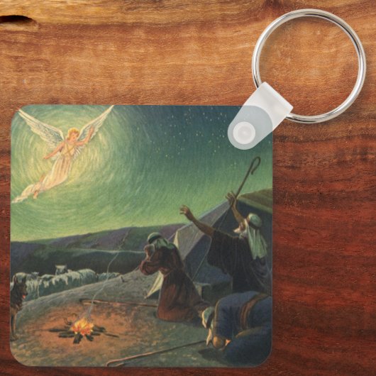  religie, bekendmaking aan de herders sleutelhanger (Achterkant)