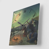  religie, bekendmaking aan de herders vierkante klok (Hoek)