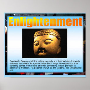 Religie, boeddhisme, verlichting poster