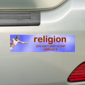 religie bumpersticker (Op auto)