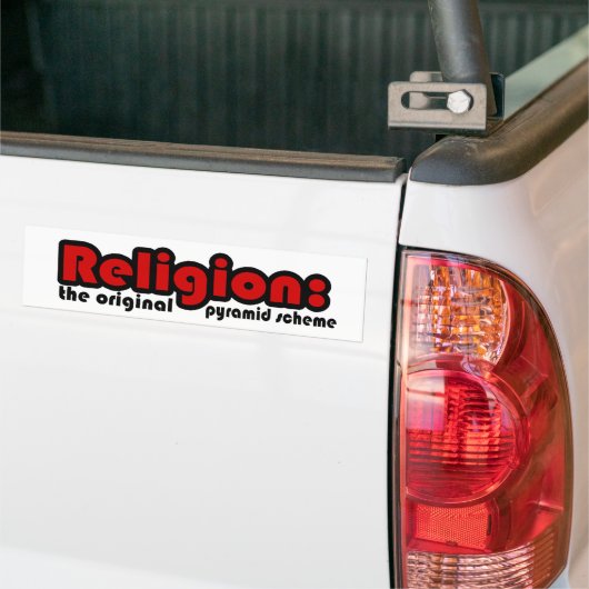 Religie Bumpersticker (Op Truck)
