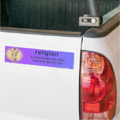 religie bumpersticker (Op Truck)