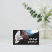 Religie Christelijke Dove Spirituele Kerk Popgehev Visitekaartje (Staand voorkant)
