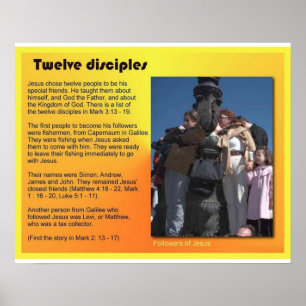 Religie, christendom, Jezus Twelve onderscheidt Poster