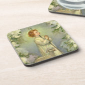  religie, Christus de Goede Shepherd Bier Onderzetter (Linkerzijde)