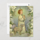 religie, Christus de Goede Shepherd Briefkaart (Voorkant / Achterkant)