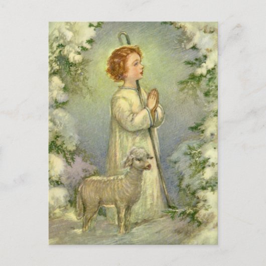 religie, Christus de Goede Shepherd Briefkaart (Voorkant)
