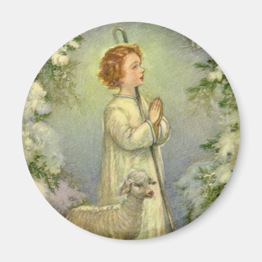 religie, Christus de Goede Shepherd Magneet (Voorkant)