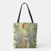 religie, Christus de Goede Shepherd Tote Bag (Achterkant)