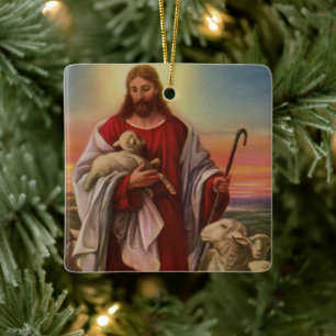  religie, Christus de kuddekudde Keramisch Ornament