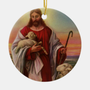  religie, Christus de kuddekudde Keramisch Ornament