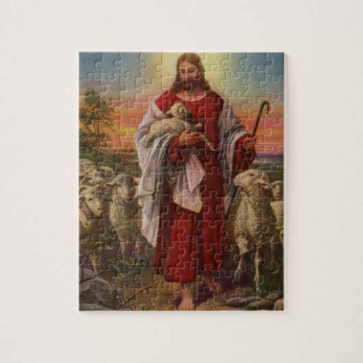  religie, Christus de kuddekudde Legpuzzel (Verticaal)